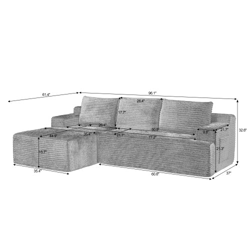 Emsworth cloud sectional in a living room