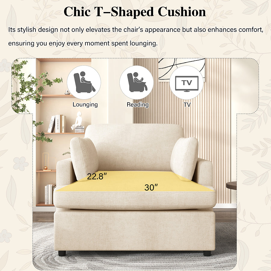 Wolterton armchair cushioned armrest detail