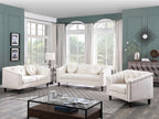 Merano Leather Corner Sofa, wood leg detail