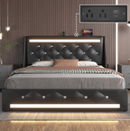 Aldeburgh bed, full size in black