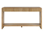 Fairford three-drawer console table in a hallway