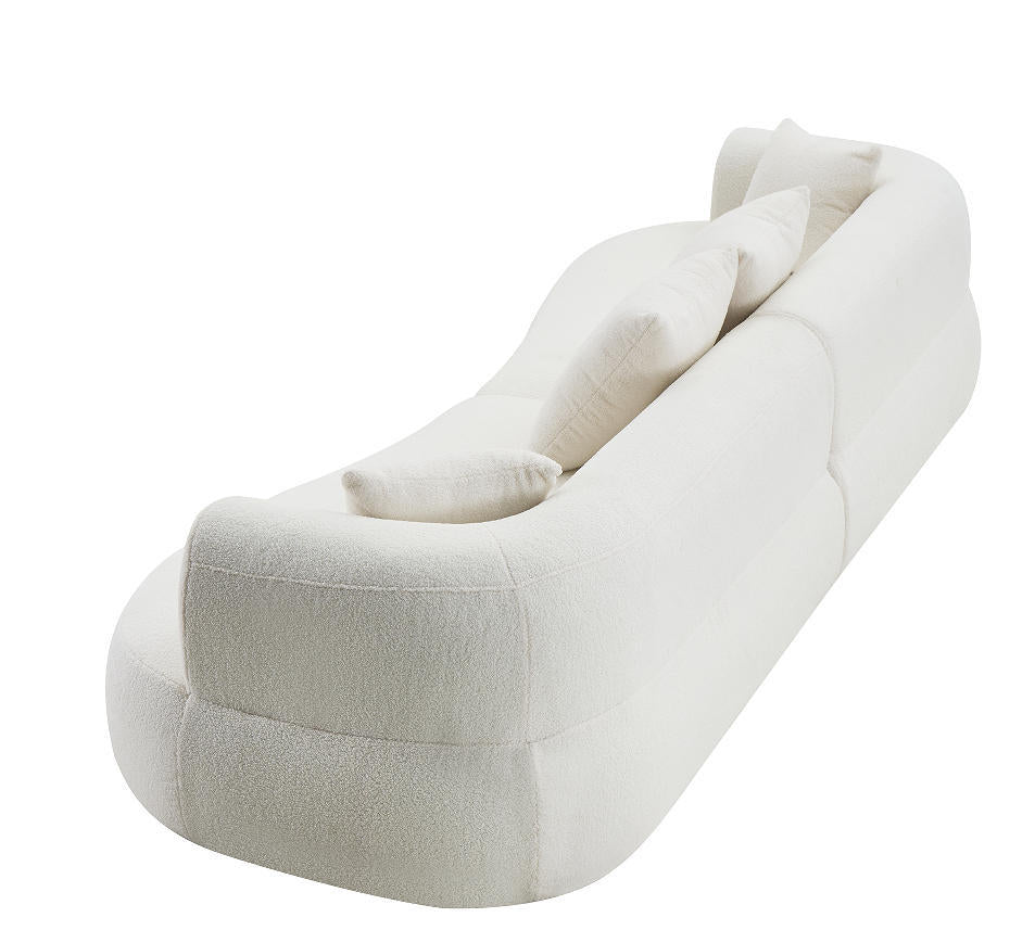 Solene Curved Sofa, curve profile