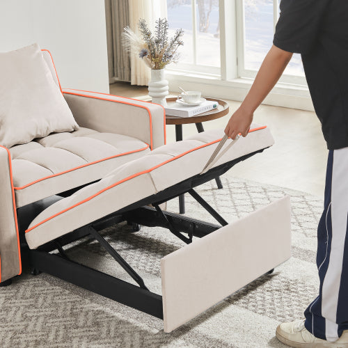Pemberton convertible chair bed in black