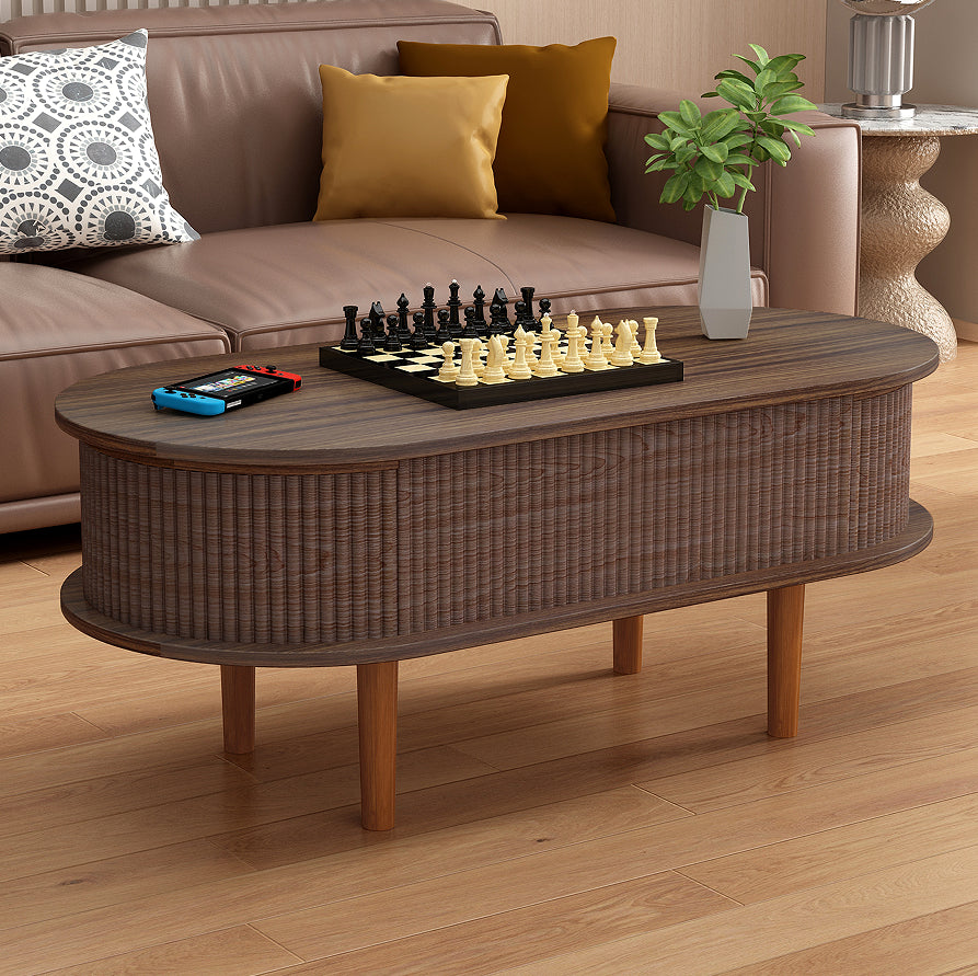 Esher coffee table fluted body detail