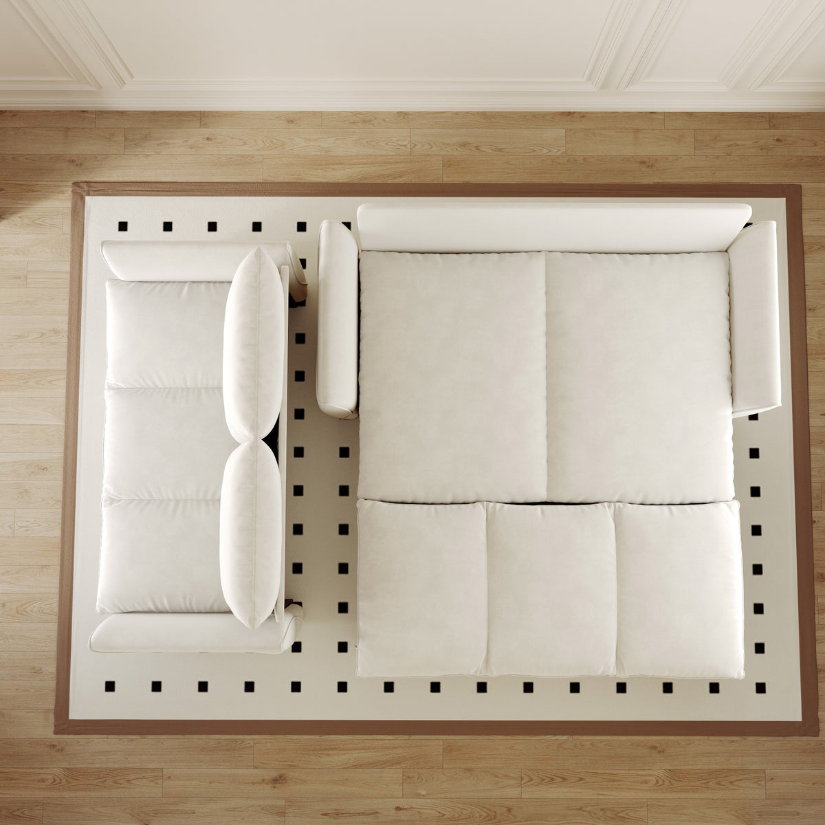 Nevis foldable sleeper sofa in green