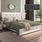 Aldeburgh bed, full size in white