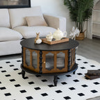 Tarn coffee table round top seen from above