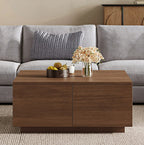 Bellac coffee table drawer front and handle detail