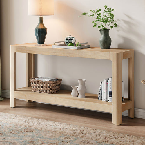 Ashby farmhouse console table in natural
