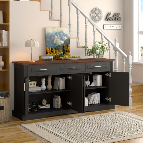 Braemar sideboard fluted front detail