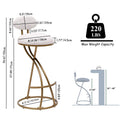 Dunster curved-back bar stools in white with gold legs