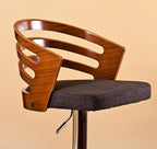 Amberley bar stool steel frame and metal base detail