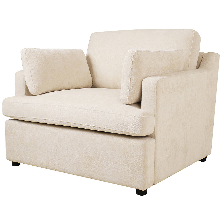 Wolterton oversized armchair showing the 37 inch width