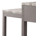 Stanmore dining table faux marble top surface detail