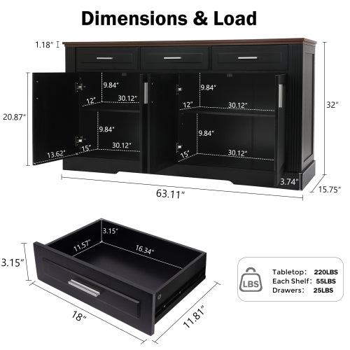 Braemar sideboard used as a coffee station