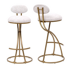 Dunster Curved-Back Bar Stools, Pair