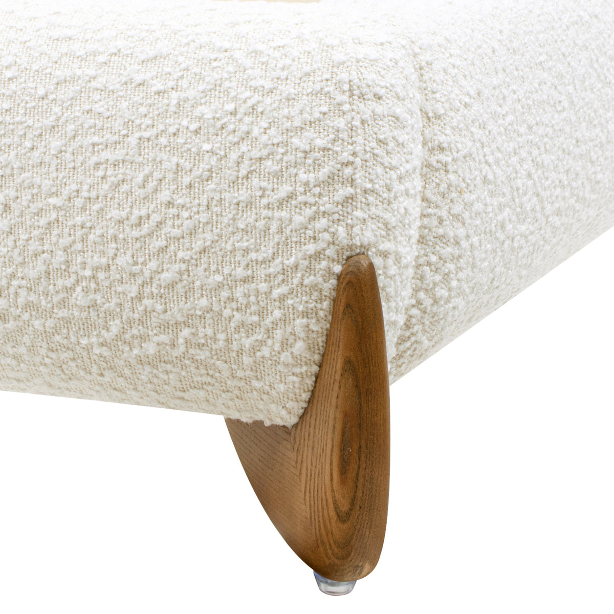 Tenby bed bouclé headboard detail