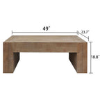 Girona rectangular coffee table styled with a sofa