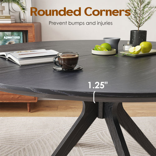 Ripon round dining table in a dining room