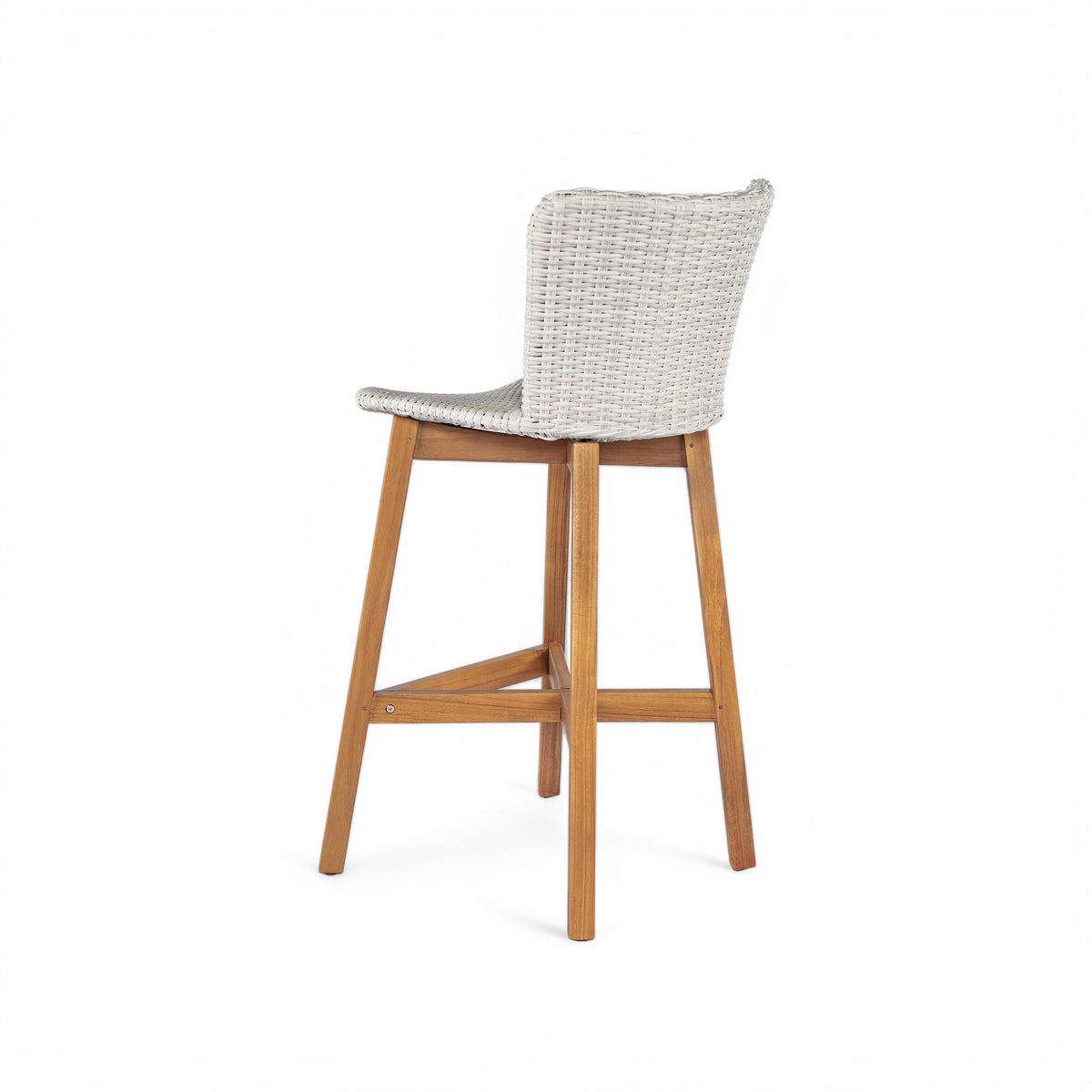 Salcombe bar stool woven seat and back detail