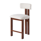 Blakeney bar chair walnut tone swatch and upholstered seat