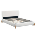 Netley bed dark wood leg detail