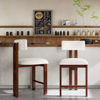 Blakeney bar chair rear view showing the full-height back