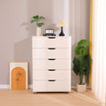 Woburn rolling chest of drawers in white