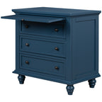 Rousdon nightstand pine veneer surface detail