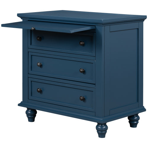 Rousdon nightstand pine veneer surface detail