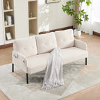 Dunbar corduroy loveseat in beige