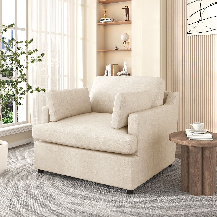 Wolterton oversized armchair front view