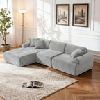 Auren Modular Sectional in grey, L-shape