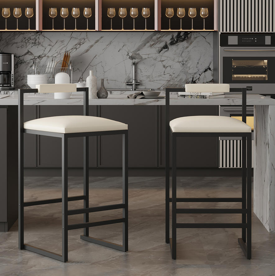 Bakewell stool steel frame detail