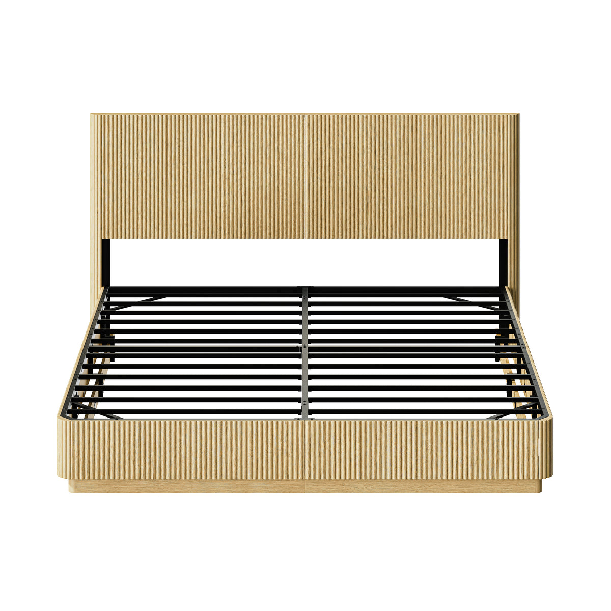 Ventnor bed, queen size in oak finish