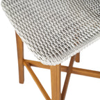 Salcombe outdoor bar stool rear view