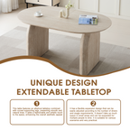 Pella Extending Dining Table, dual-pillar legs