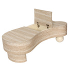 Dovre irregular coffee table styled with a sofa and rug