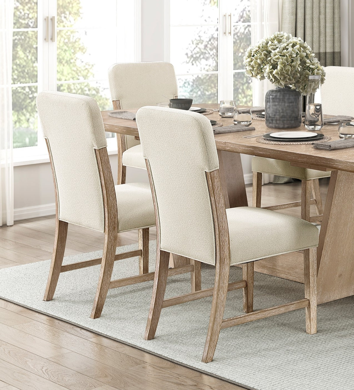 Quenza dining set, chair detail