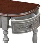 Jedburgh curved console styled in a hallway