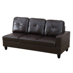 Lindau Leather Sleeper Sectional, leather detail