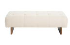 Wells upholstered bench in a bedroom