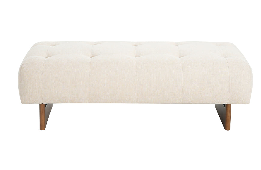 Wells upholstered bench in a bedroom