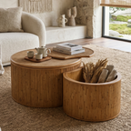 Zeller coffee table with the storage open
