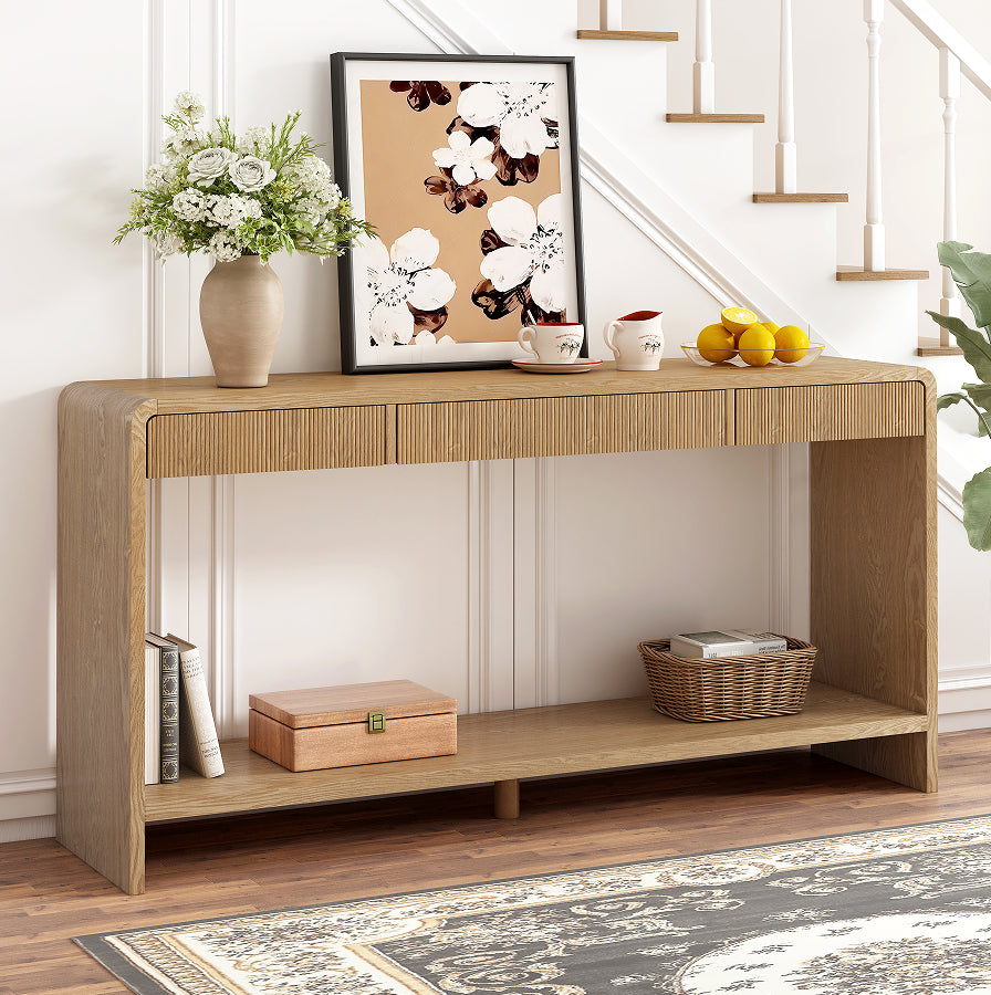 Fairford console table seen from the side