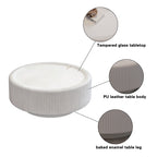 Ardenne coffee table enamelled metal base detail
