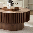 Fjord coffee table oval top seen from above