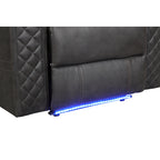 Ilva Reclining Sofa, tufted back detail