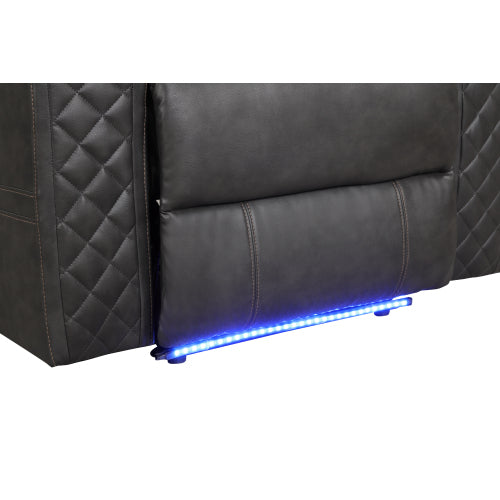 Ilva Reclining Sofa, tufted back detail