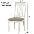 Goring dining chair cotton seat detail